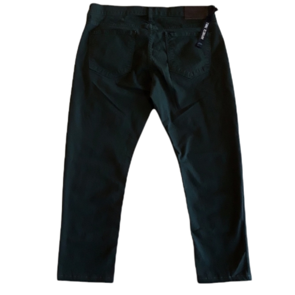 💜 PAIGE | NWOT High Rise Lennox Jungle Green Jeans 25" Inseam